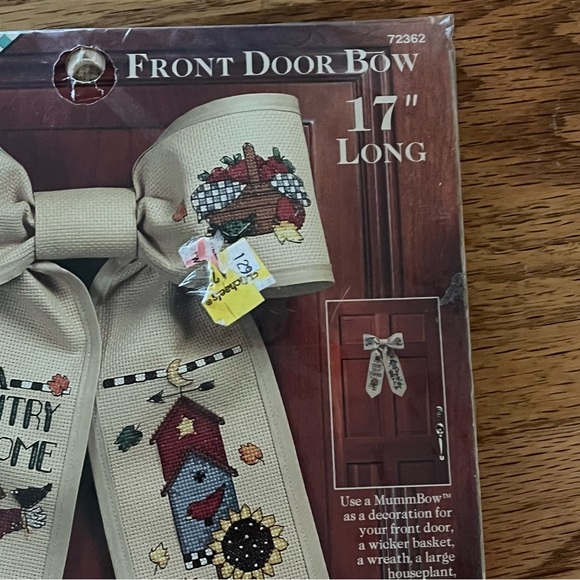 NWT Debbie Mumm Bows A Country Welcome Counted Cross Stitch Kit - Picture 10 of 11